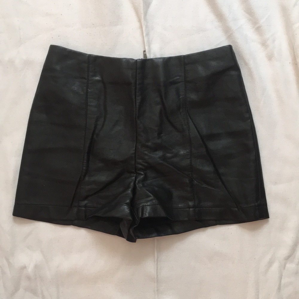 Urban Outfitters Vegan Leather Shorts